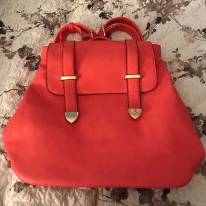 Orange fashion backpack